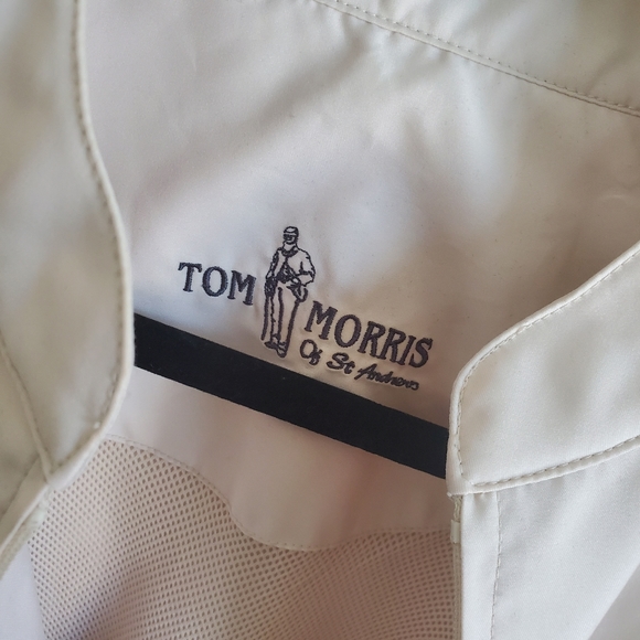 TOM MORRIS The Old Course St Andrews Embroidered Zip Jacket Mens Size Medium - Picture 4 of 8